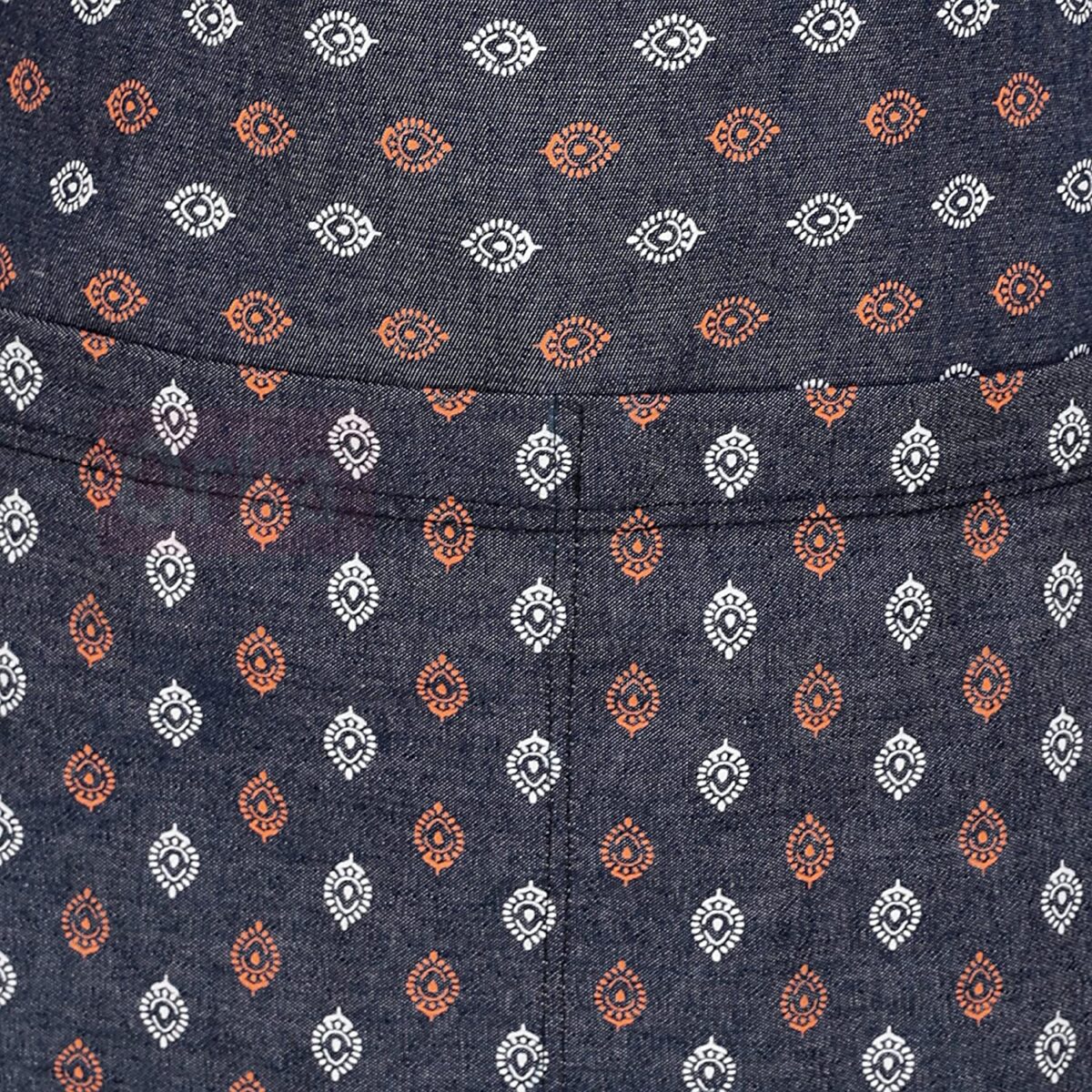 StyleCraft Denim Kitchen Apron with Pockets - Printed - Image 6