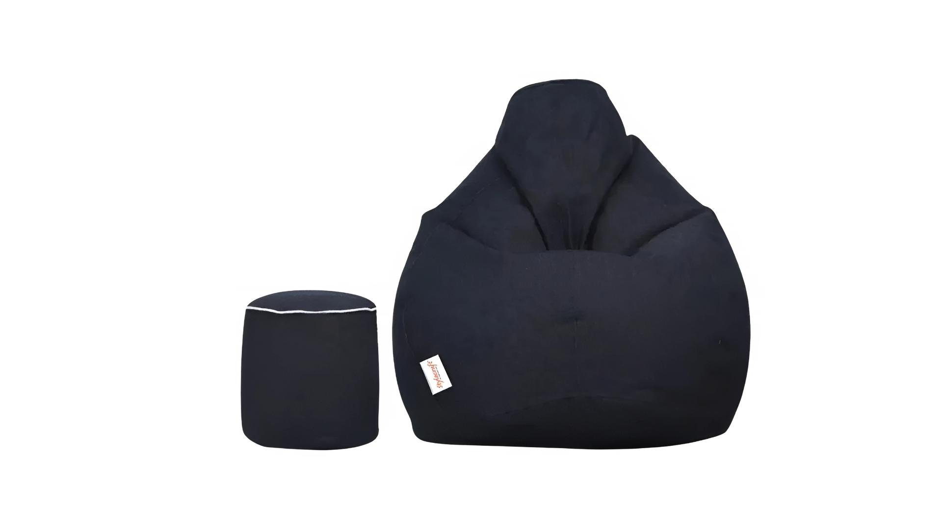 Denim Bean Bag with Footrest